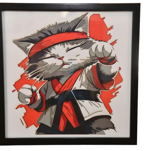 multicouches-papier-chat-karate.jpg Chat Karaté