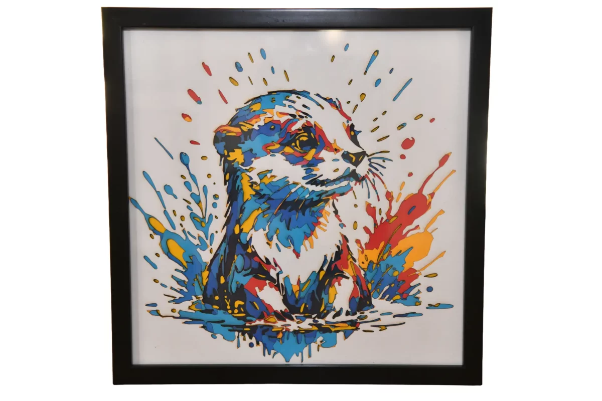 Loutre colorée